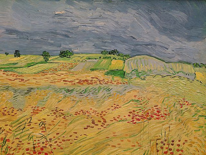 Van Gogh - Vlakte in Auvers - Winkel op nummer schilderen