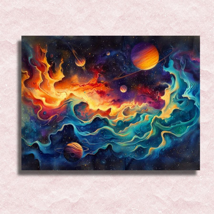 Planets Canvas - Painting by numbers shop
