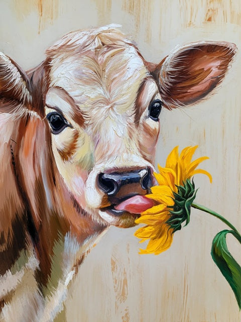 Playful Whimsy Calf - Paint by numbers