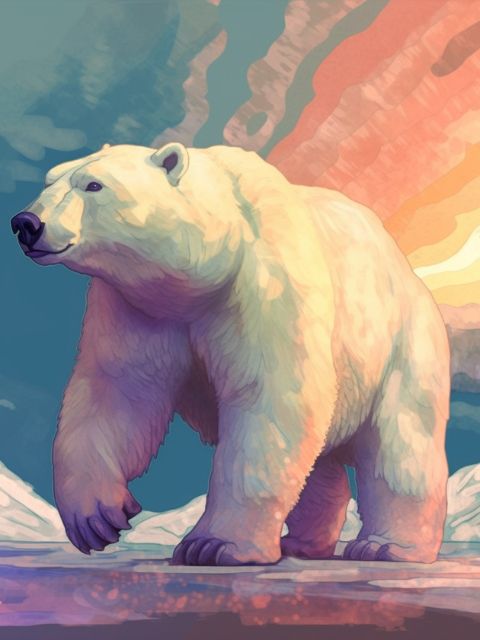 Polar Bear - Painting by numbers shop