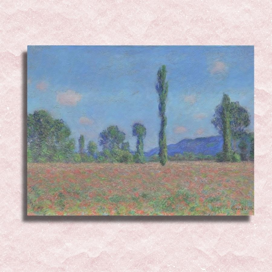 Claude Monet - Poppy Field Canvas - Painting by numbers shop