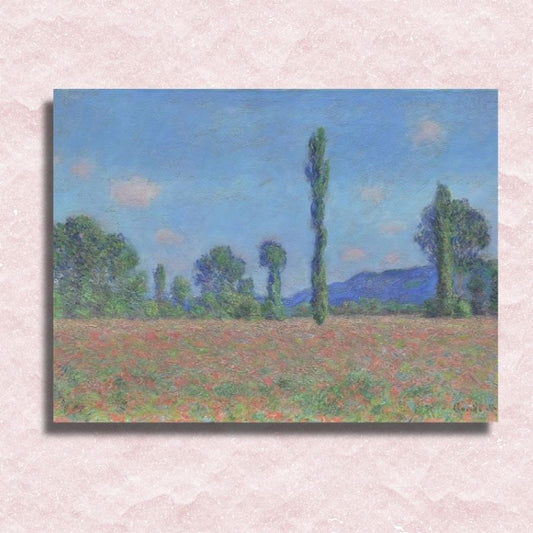 Claude Monet - Poppy Field Canvas - Schilderij op nummer winkel