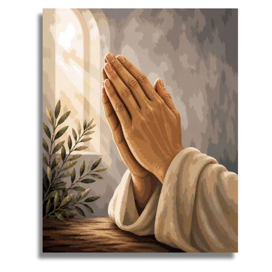 Praying Hands - Paint by numbers