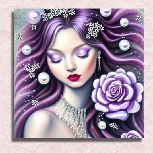 Purple Beauty Canvas - Painting by numbers shop