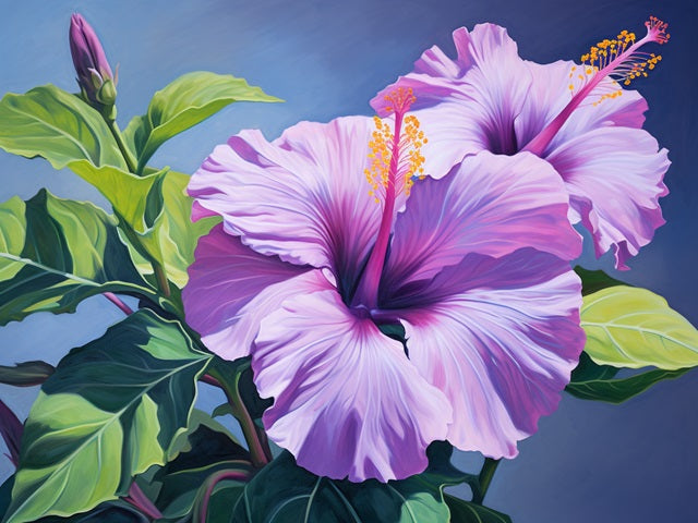 Purple Hibiscus - Painting by numbers shop