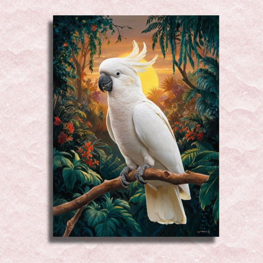 Quirky Cockatoo Canvas - Paint by numbers