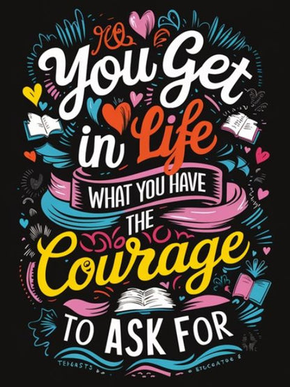 Quote of Courage - Paint by numbers