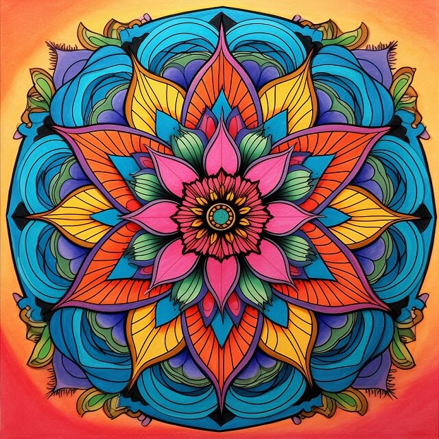 Randomized Mandala Canvas - Painting by numbers shop