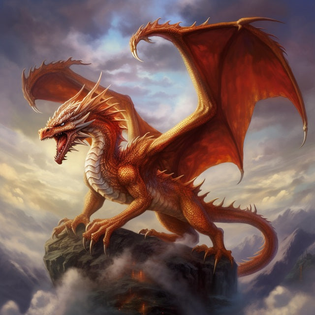 Red Dragon - Painting by numbers shop