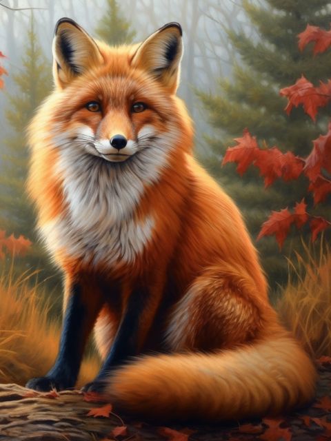 Red Fox - Painting by numbers shop