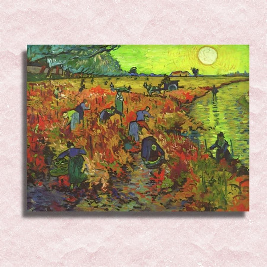 Van Gogh - Rode wijngaarden in Arles Canvas - Winkel op nummerschilderij
