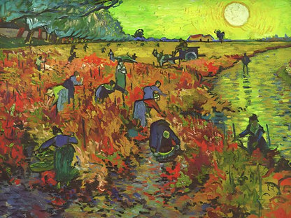 Van Gogh – Rote Weinberge in Arles – Malen-nach-Zahlen-Shop