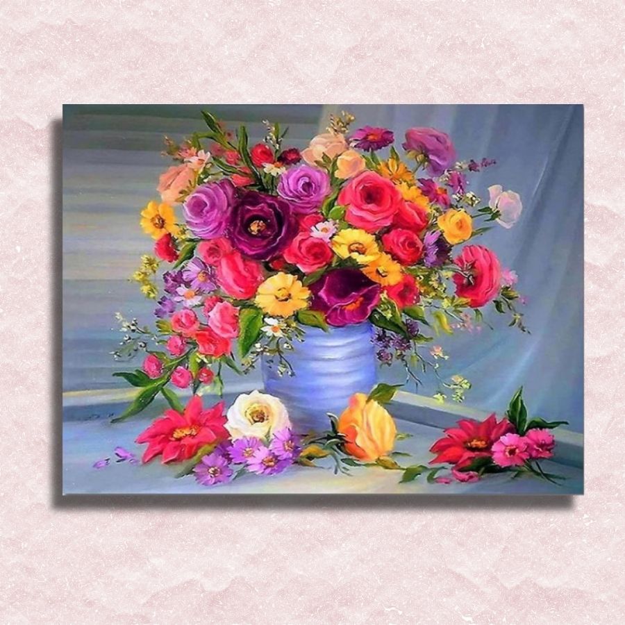 Rich Colorful Bouquet Canvas - Painting by numbers shop