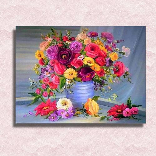 Rich Colorful Bouquet Canvas - Paint by Numbers