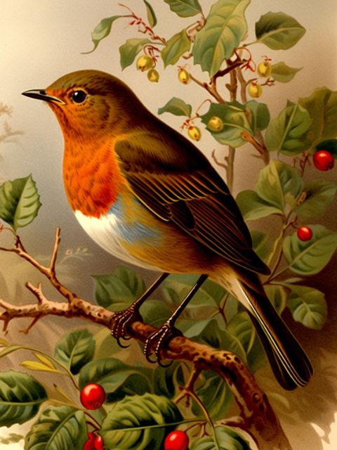 Robin - Paint by numbers