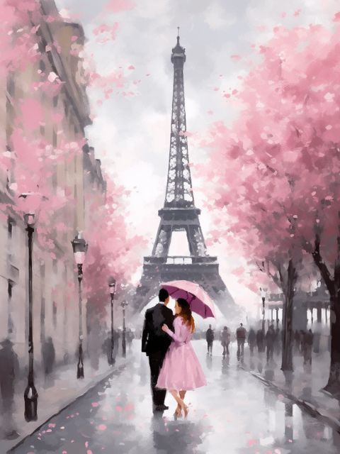 Romantic Paris Paint by numbers