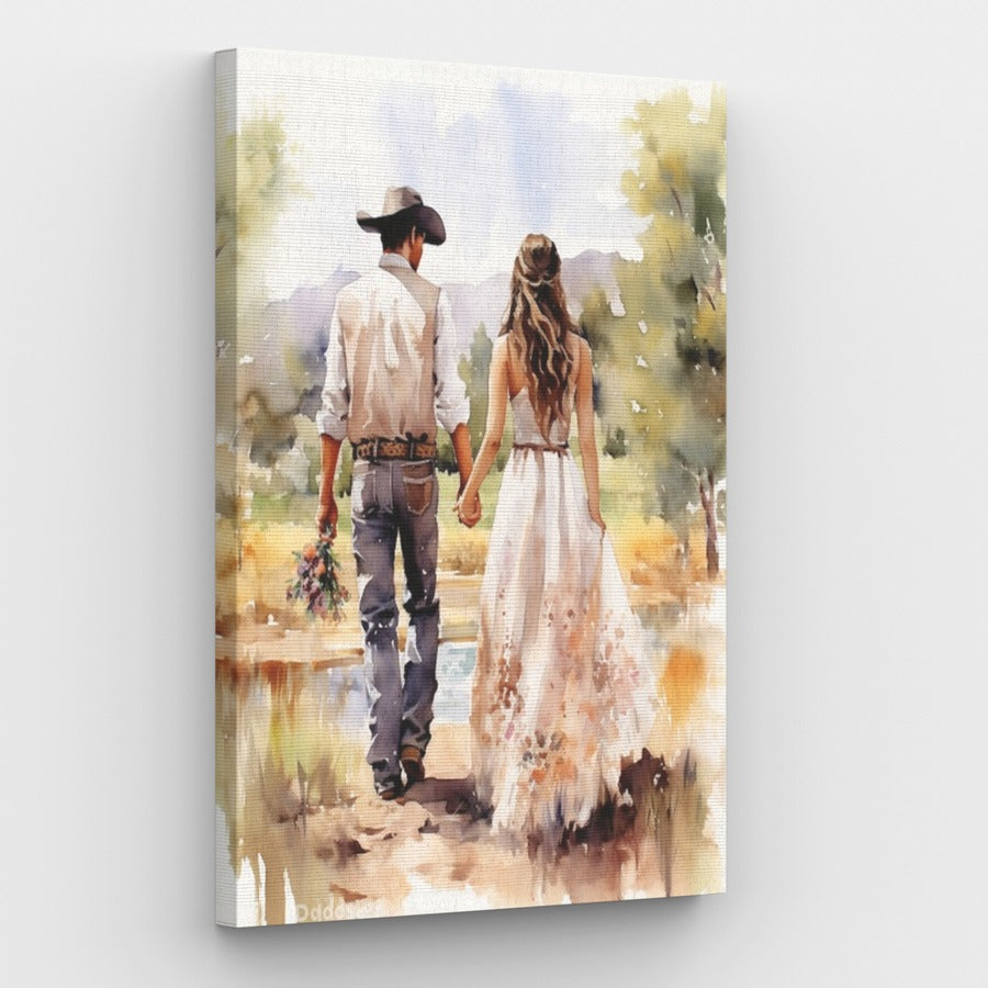 Romantic Meeting Canvas - Painting by numbers shop