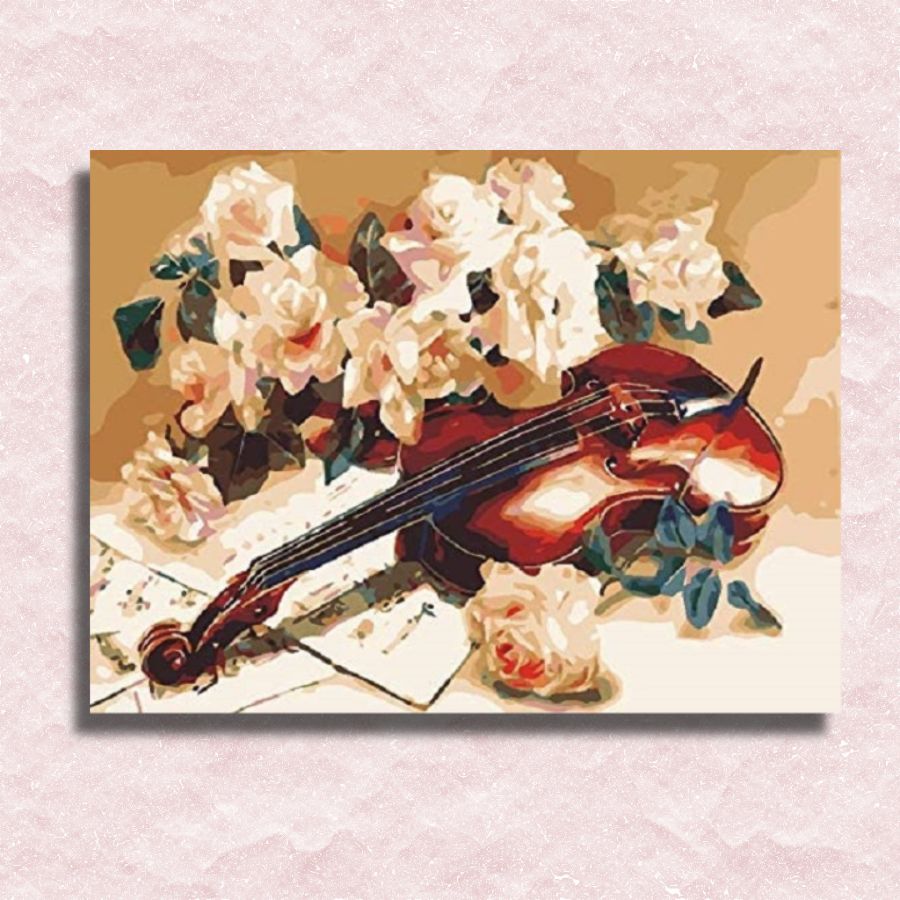 Romantische Violine-Leinwand – Malen-nach-Zahlen-Shop