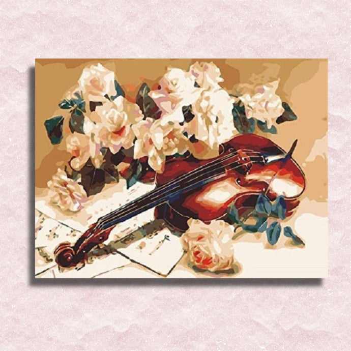 Romantic Violin Canvas - Painting by numbers shop