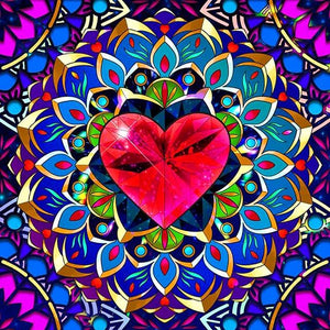 Herz-Jesu-Mandala – Malen nach Zahlen