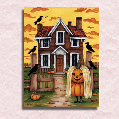 Scary House Canvas - Paint by numbers