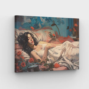 Sleeping Beauty Canvas - Painting by numbers shop