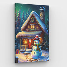 Laad de afbeelding in de Gallery-viewer, Winter en Christmas Paint by Numbers Canvas