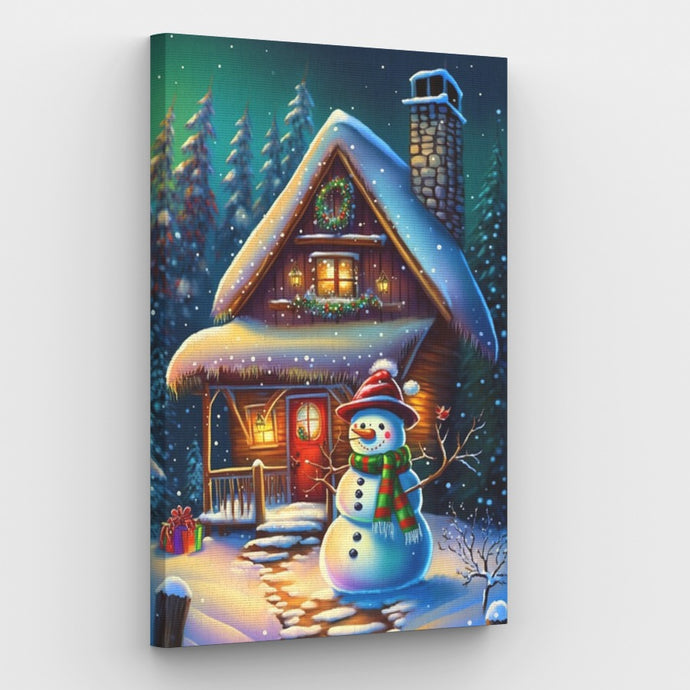 Winter and Christmas Paint by Numbers Canvas