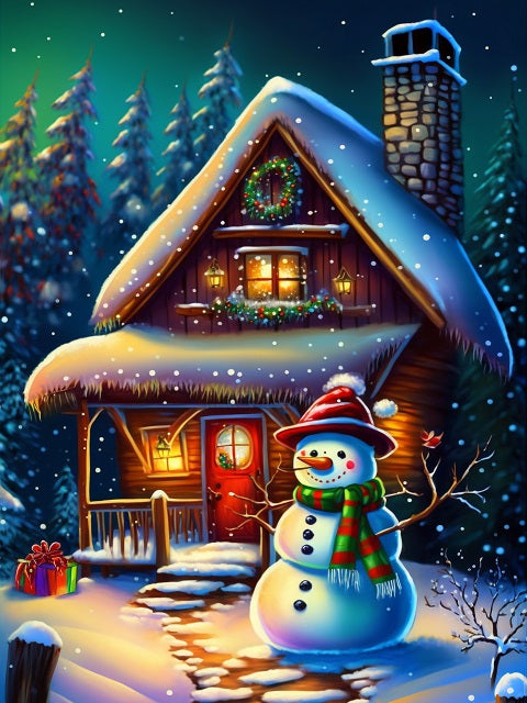 Winter und Weihnachten - Malen-nach-Zahlen-Shop