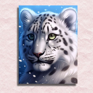 Snow Leopard Canvas - Winkel op nummer schilderen