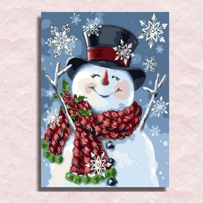 Snowman Canvas - Painting by numbers shop