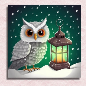 Snowy Owl Canvas - Painting by numbers shop