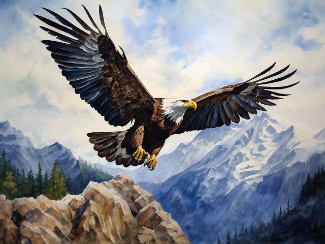 Soaring Eagle - Painting by numbers shop