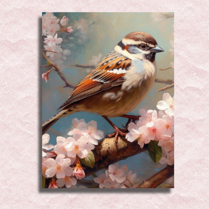 Sparrow Canvas - Painting by numbers shop