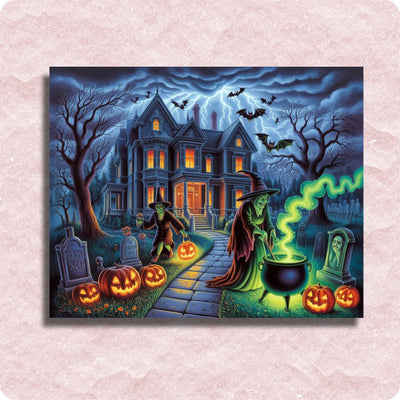 Spooky House - Paint by numbers