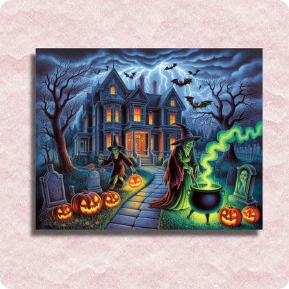 Spooky House - Paint by numbers