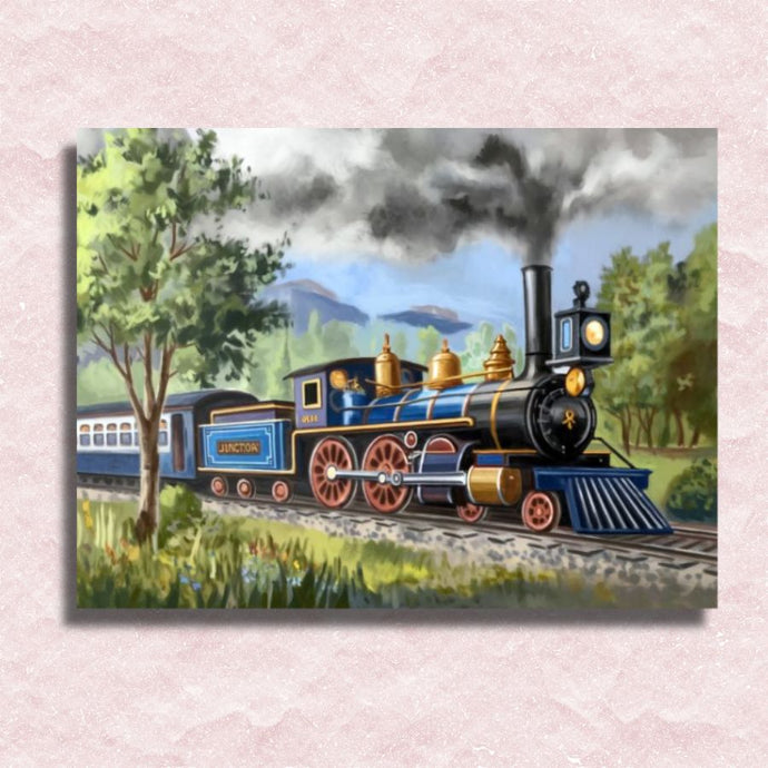 Steam Train Canvas - Paint by numbers