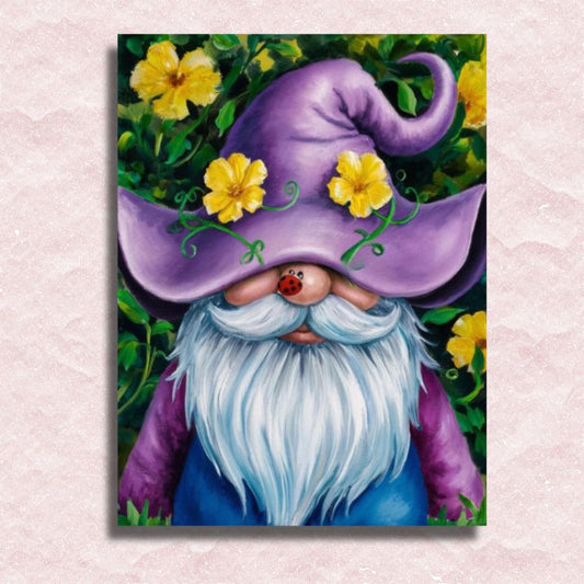 Summer Blossom Gnome Canvas - Paint by numbers