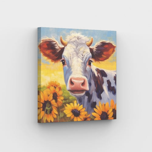 Sunflower Calf - Paint by numbers canvas