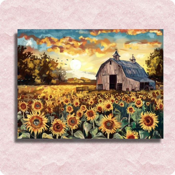 Sunflower Field Canvas - Paint by numbers