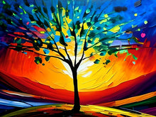 Laad de afbeelding in de Gallery-viewer, Sunset Colourful Play Paint by Numbers