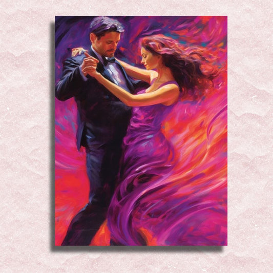 Tango in Violet Canvas - Schilderij op nummerwinkel