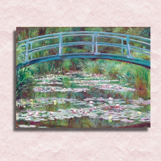 Claude Monet - Japanse voetgangersbrug Canvas - Schilderij op nummer winkel