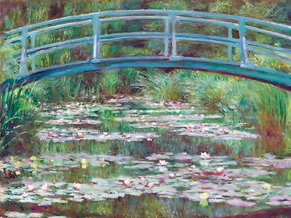Claude Monet - Japanische Fußgängerbrücke - Malen-nach-Zahlen-Shop