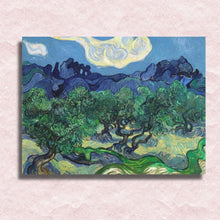 Laad de afbeelding in de galerijviewer, Van Gogh - The Olive Trees - Paint by numbers canvas