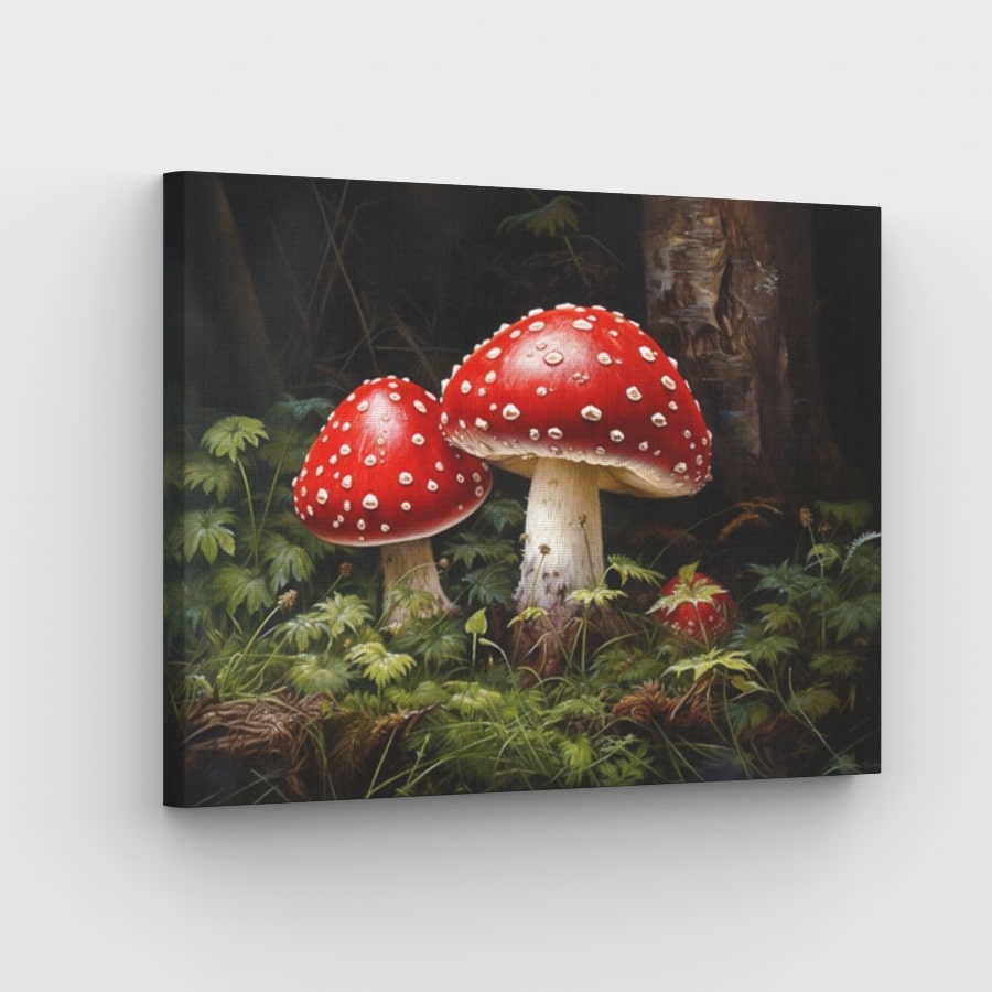 Toadstools Canvas - Painting by numbers shop