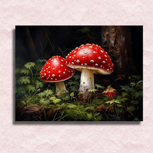 Toadstools Canvas - Paint by numbers