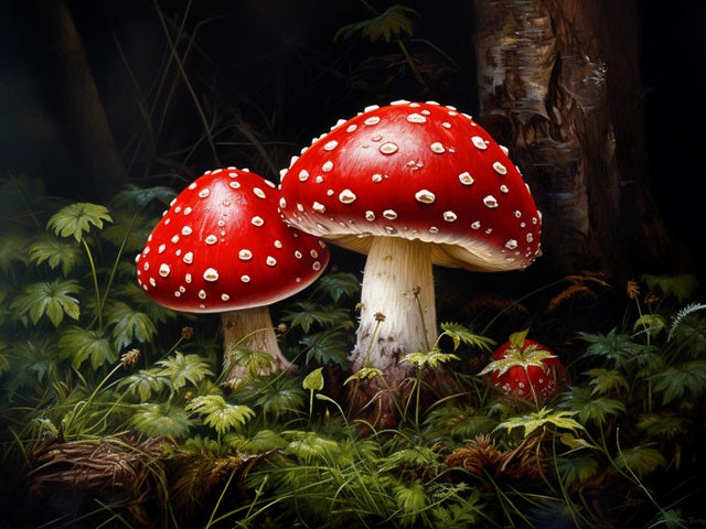 Toadstools - Painting by numbers shop