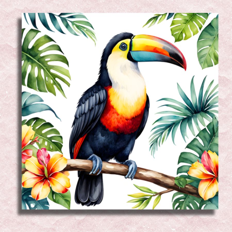 Toucan Bird Canvas - Paint by numbers