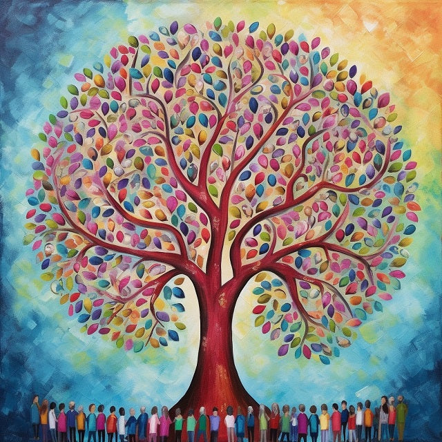 Tree of Life Gathering Paint by numbers